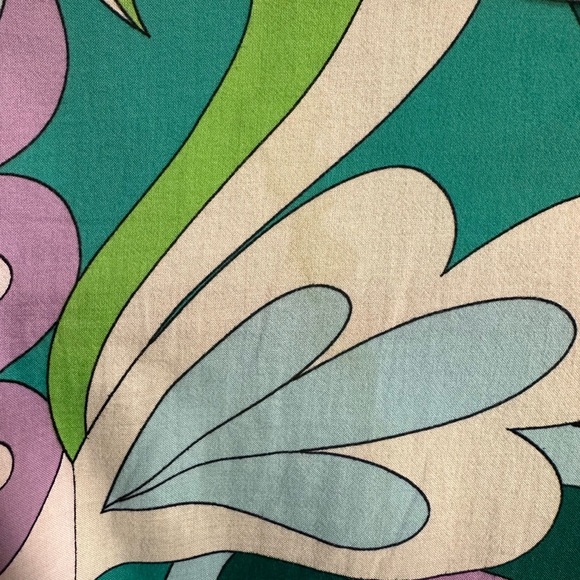 Steve Madden Psychedelic Print Crop Top, Retro Mod Button Front Shirt, Size M - Picture 5 of 5